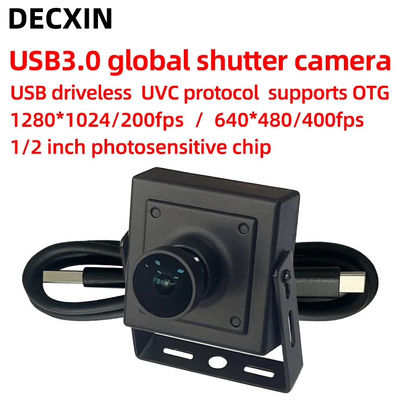 

1.3 MP global shutter USB3.0 industrial camera HD camera module 400fps high-speed motion capture without driving.