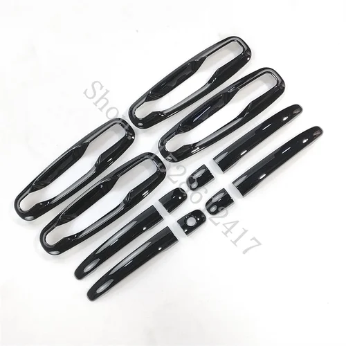 Para 2005 ~ 2016 Chevrolet Optra Lacetti Daewoo Nubira ABS cromado cubierta de manija de puerta Exterior manija de puerta embellecedor de cuenco/negro brillante
