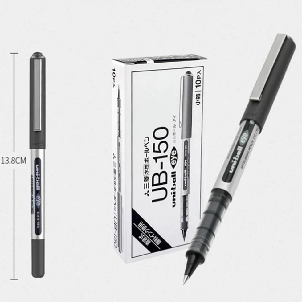 Mitsubishi Uni-Ball UB-150 Eye Gel Roller Pen, wasserfeste Tinte, 0,38/0,5 mm, glattes Schreiben, Büro, Schule, Studenten, Schreibwaren – Detail 3