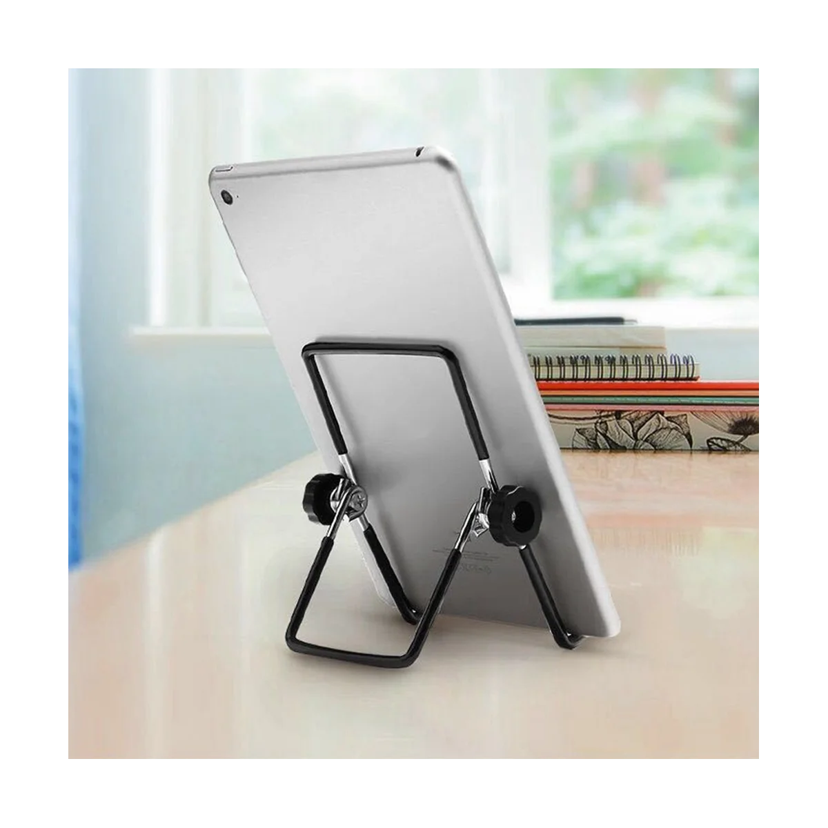 Flat Shelf Frame Adjustable Folding Flat Iron Display Shelf for Displaying Photos, Plates, Cookbooks