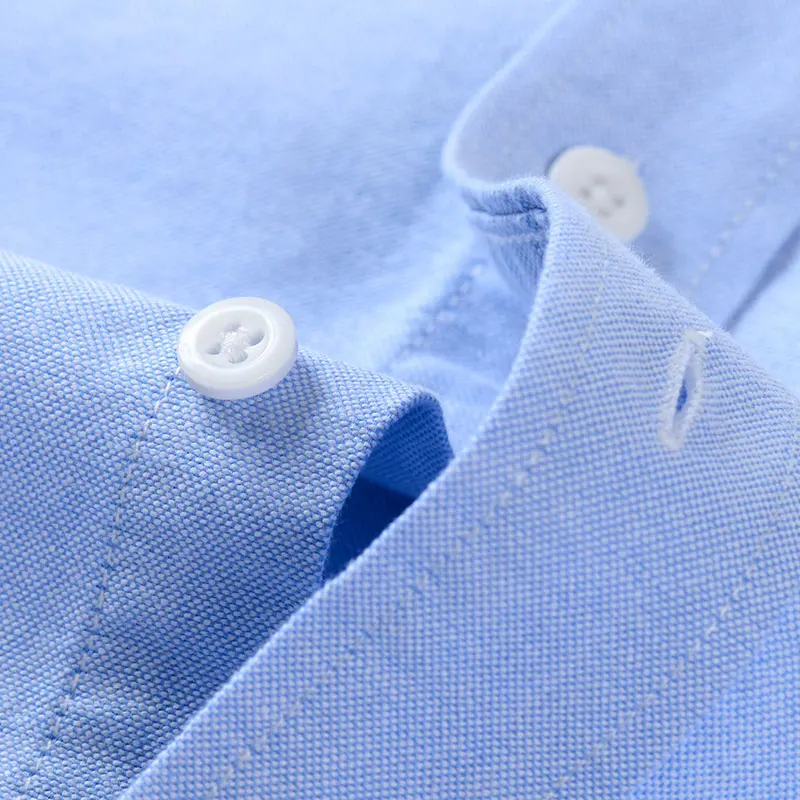 Camisa Oxford de manga corta para hombre, camisa informal de negocios, clásica, a la moda, 5XL talla grande, planchado gratis, ajustada, 100% algodón, novedad de verano