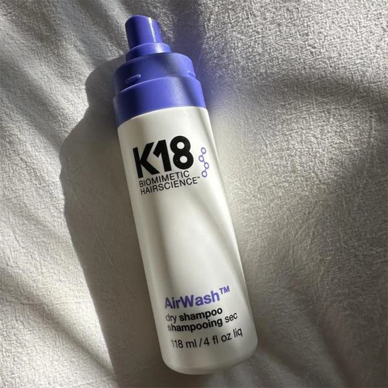 

K18 AirWash Original Dry Shampoo 118ml Conditioners NonAerosol Balances Scalp Controls Excess Oil Production Repair Dry With Box