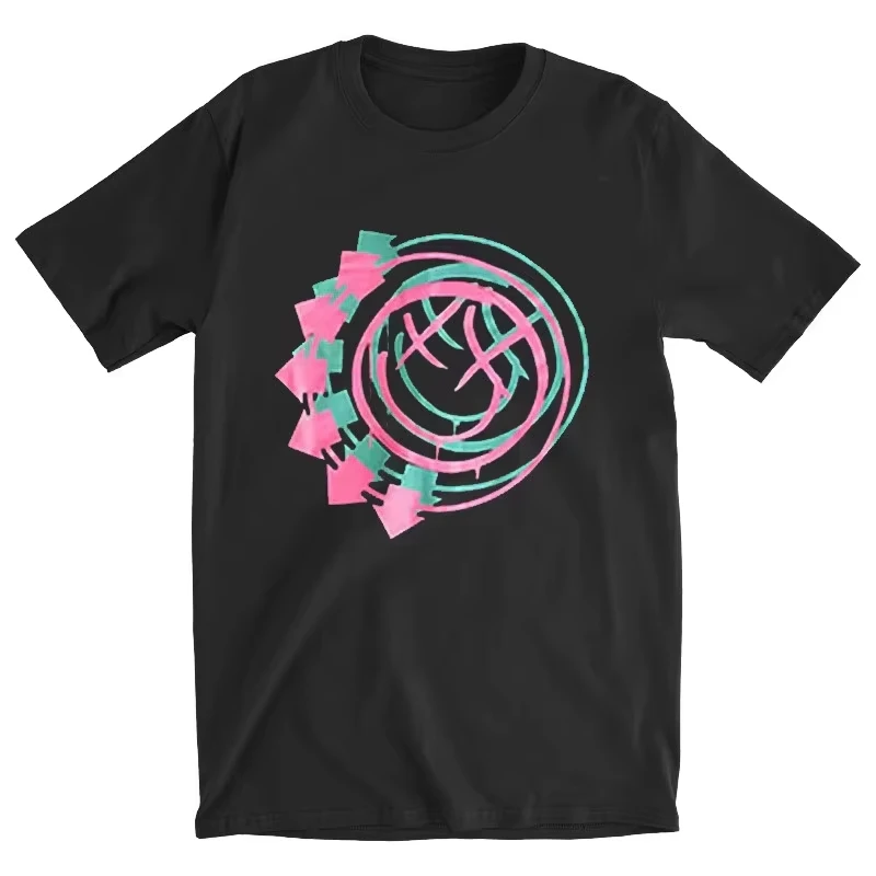 2026 Sommer Blink 182 Punk Band T-Shirt 100% Baumwolle Grafik-T-Shirt Herren Damen Sommer Streetwear Locker Sitzend Y2K Rundhals-Shirt – Detail 8