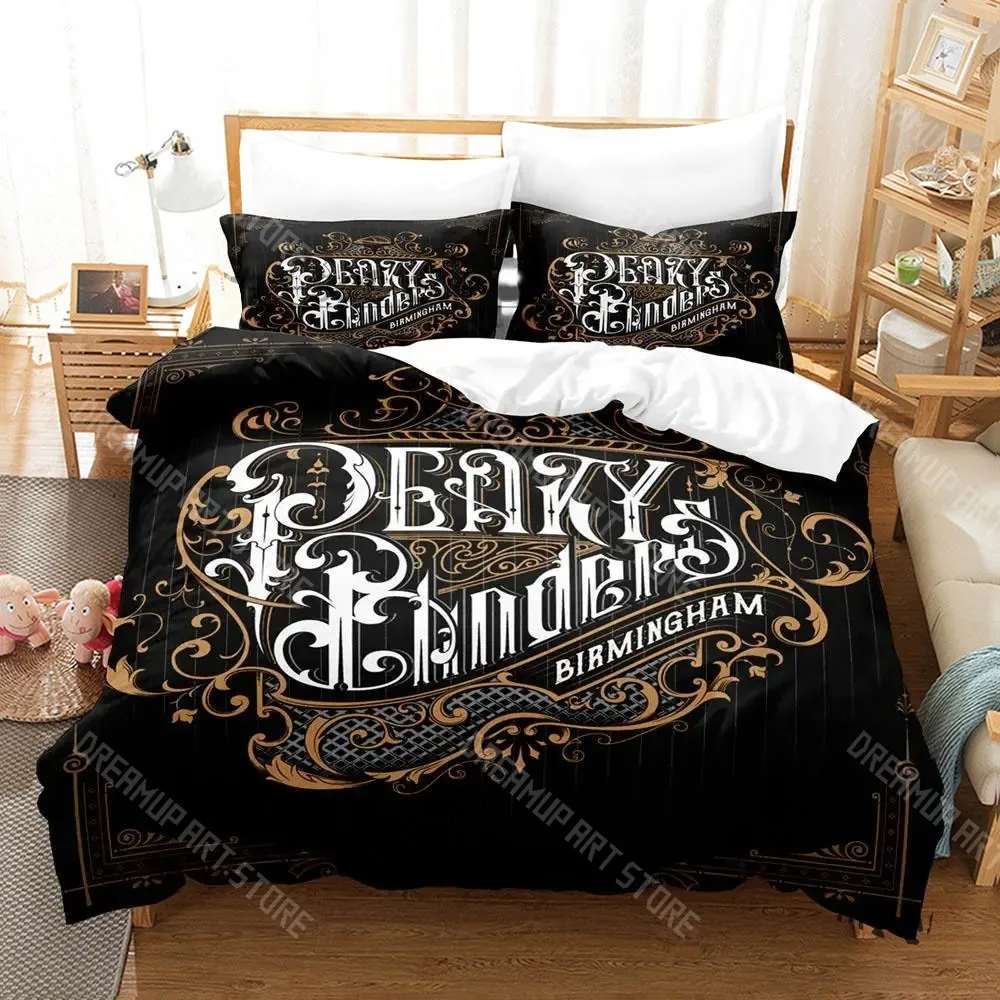 3D Printed Peaky Movie Blinders Bedding Set for Boys Girls Duvet Cover Pillowcase Twin Queen King Full Single Double Sizes