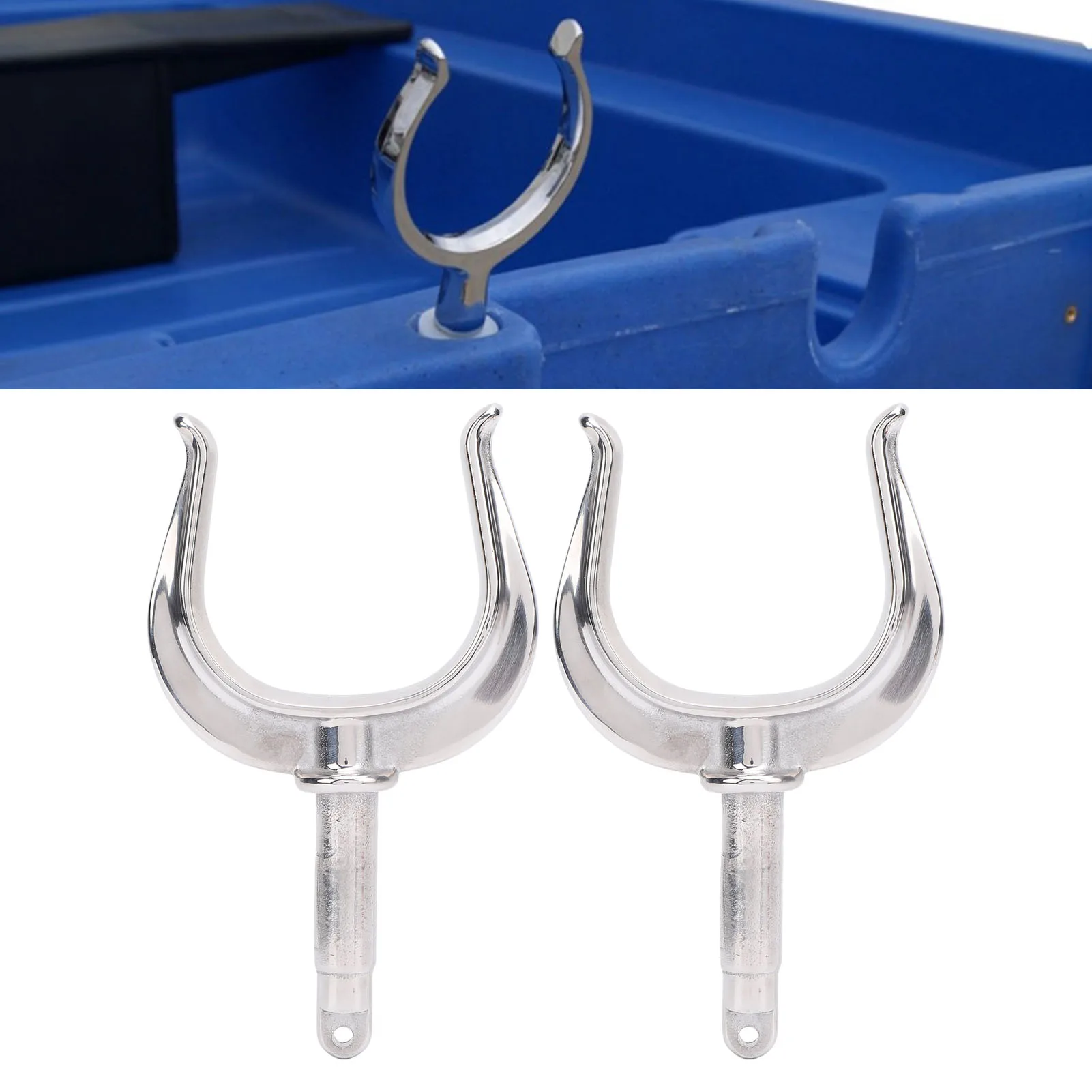 Boat Row Lock Heavy Duty  Fit 1/2in Shaft 316 Stainless Steel Oarlock for Marine Water Raft Kayak Boat Row Lock