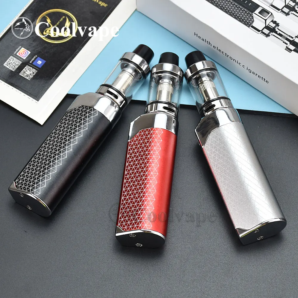 wolfcoolvape Electronic Cigarettes Starter Kits 80W Vape KIT E Hookah Vaporizer Pen vape mini Vaporizer Mech Box Mod 1800mah kit