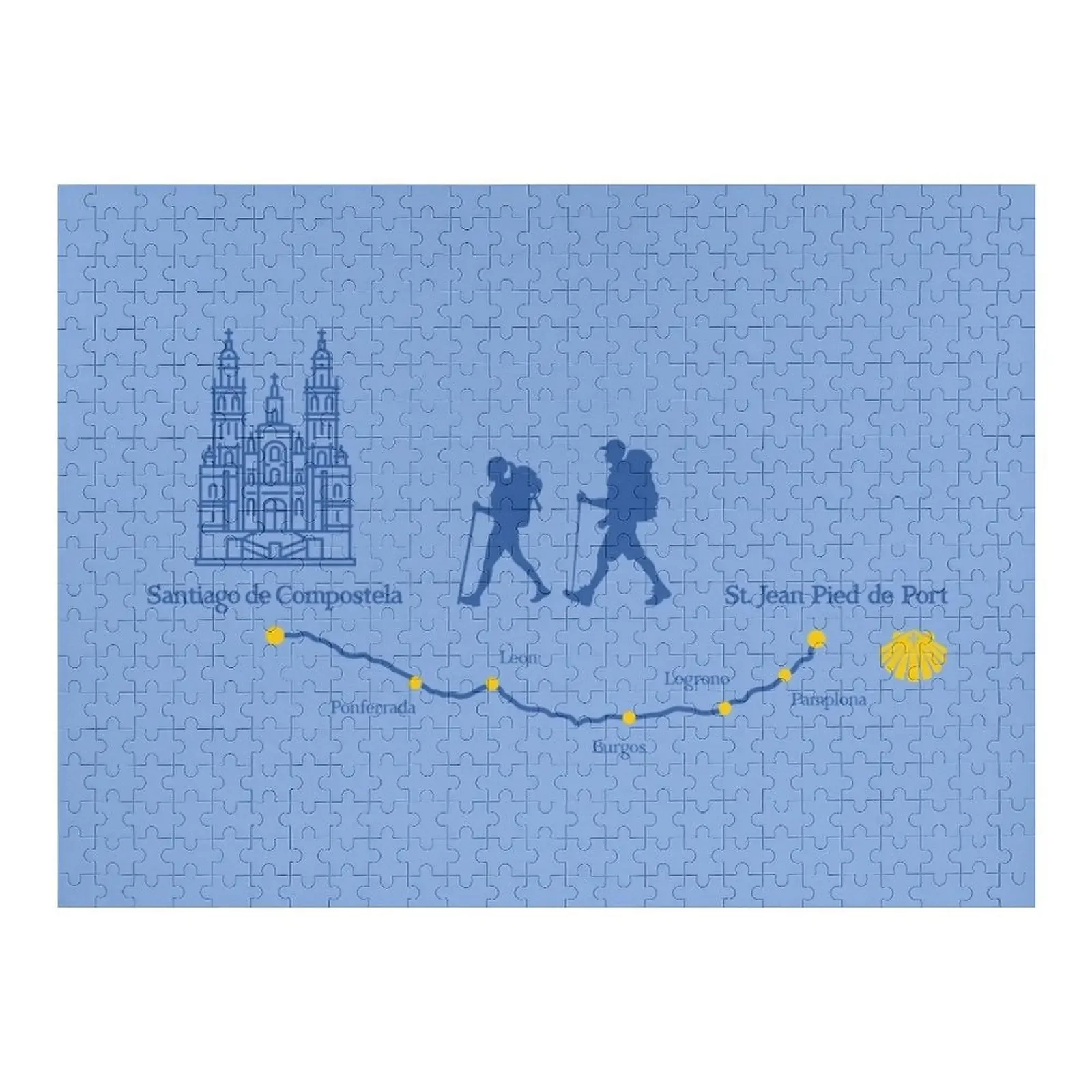 

The Road to Santiago de Compostela Jigsaw Puzzle Christmas Gifts Custom With Photo Custom Customized Picture Puzzle