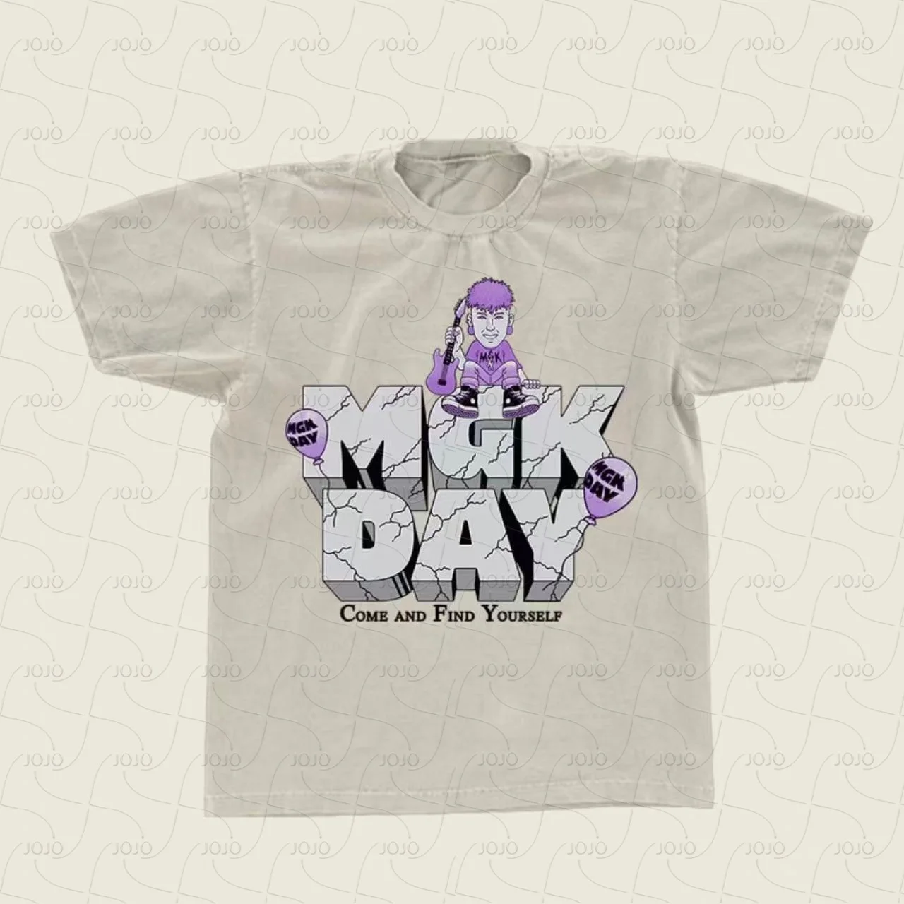 تي شيرت ماشينجون كيلي بنفس النمط PUNK، قميص هيب هوب لجولة الألبوم الأمريكي المفقود، تي شيرت يوم MGK مطبوع ثلاثي الأبعاد لمغني الراب #1