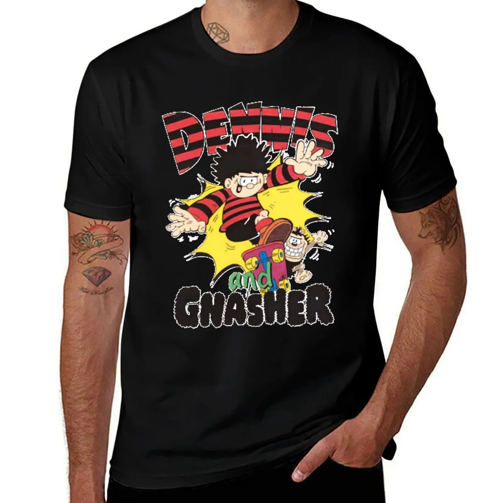 Classic Dennis and Gnasher Essential T Shirt T-Shirt cute tops vintage graphic tee Funny t-shirt mens vintage t shirts