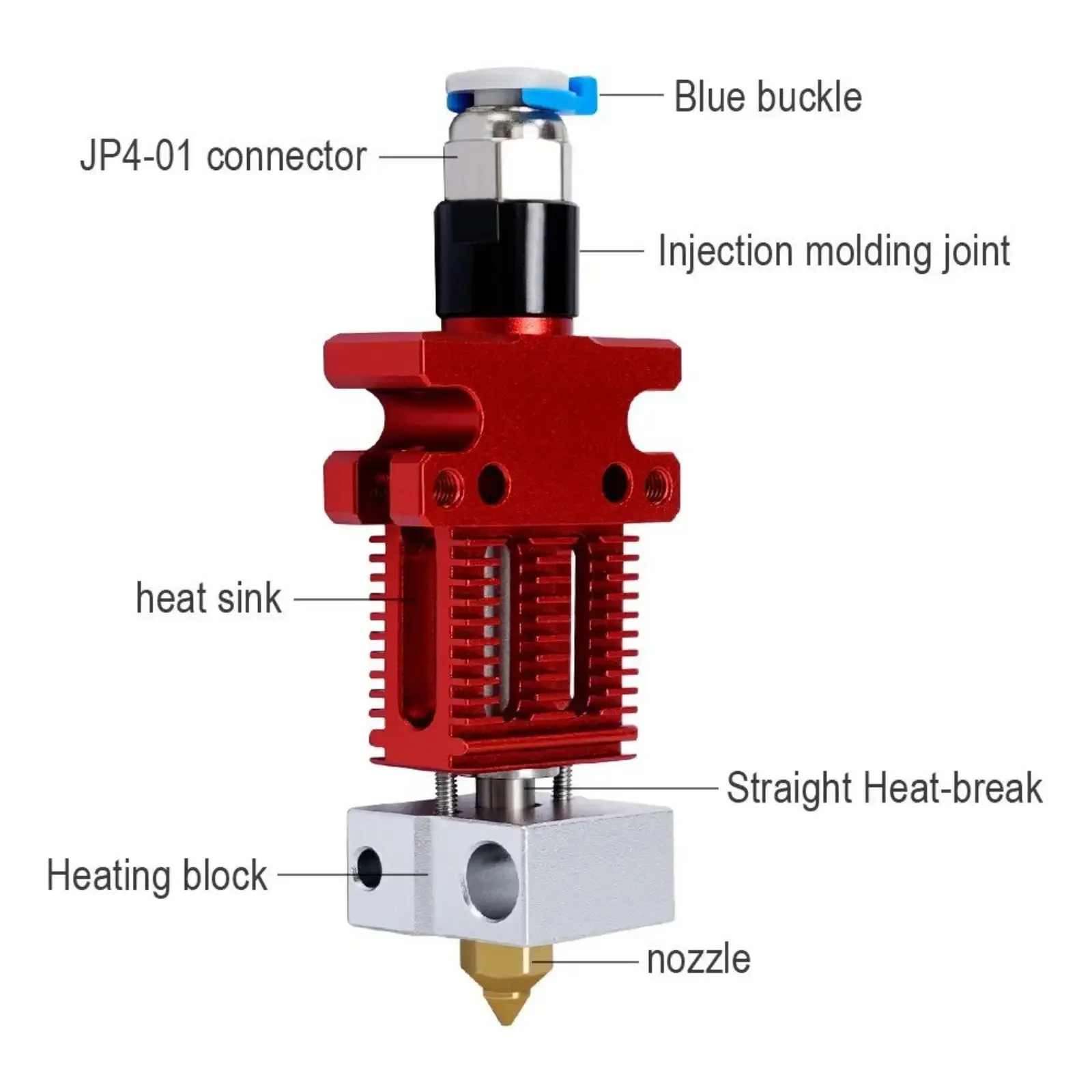 

Деталь 3D-принтера CR6 SE, цельнометаллические комплекты Hotend, собранный термоблок, разрывной нагреватель, термистор для Creality 3D CR-6 SE/Max/CR5 Pro