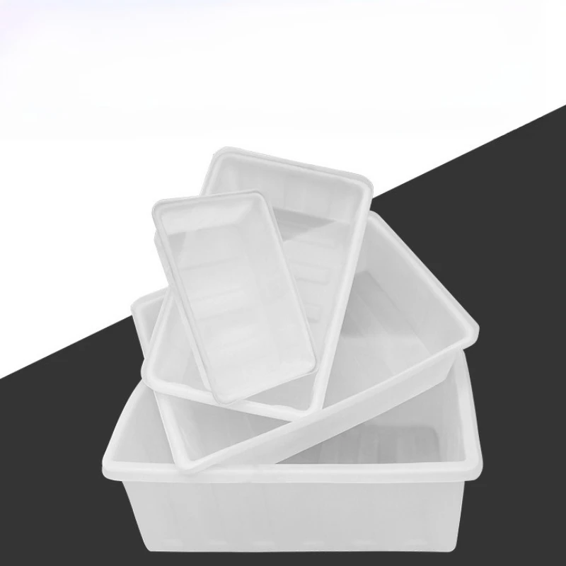 

Rectangle beef tendon plastic water tank Thickened aquaculture box Food grade large fish and turtle square box Large water