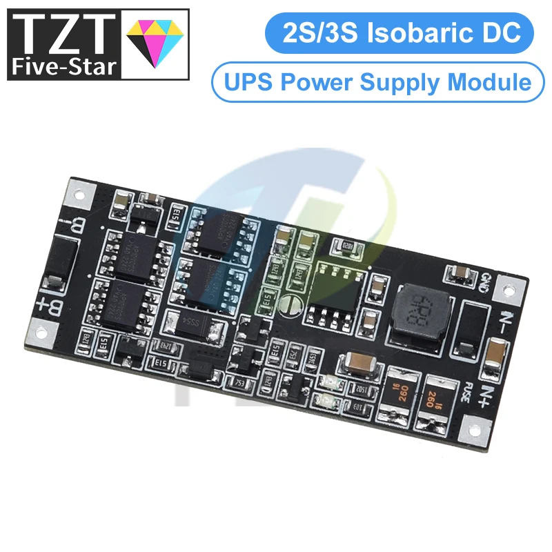 TZT DC 12V/15V 50W 4A UPS Power Supply Module Uninterruptible Power Control Board 2S 3S Charging Step Up Protection Module