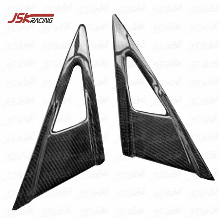 new FEELS STYLE CARBON FIBER WINDOW CORNER TRIANGLES TRIMS COVER for 2006-2010 HONDA CIVIC FD2