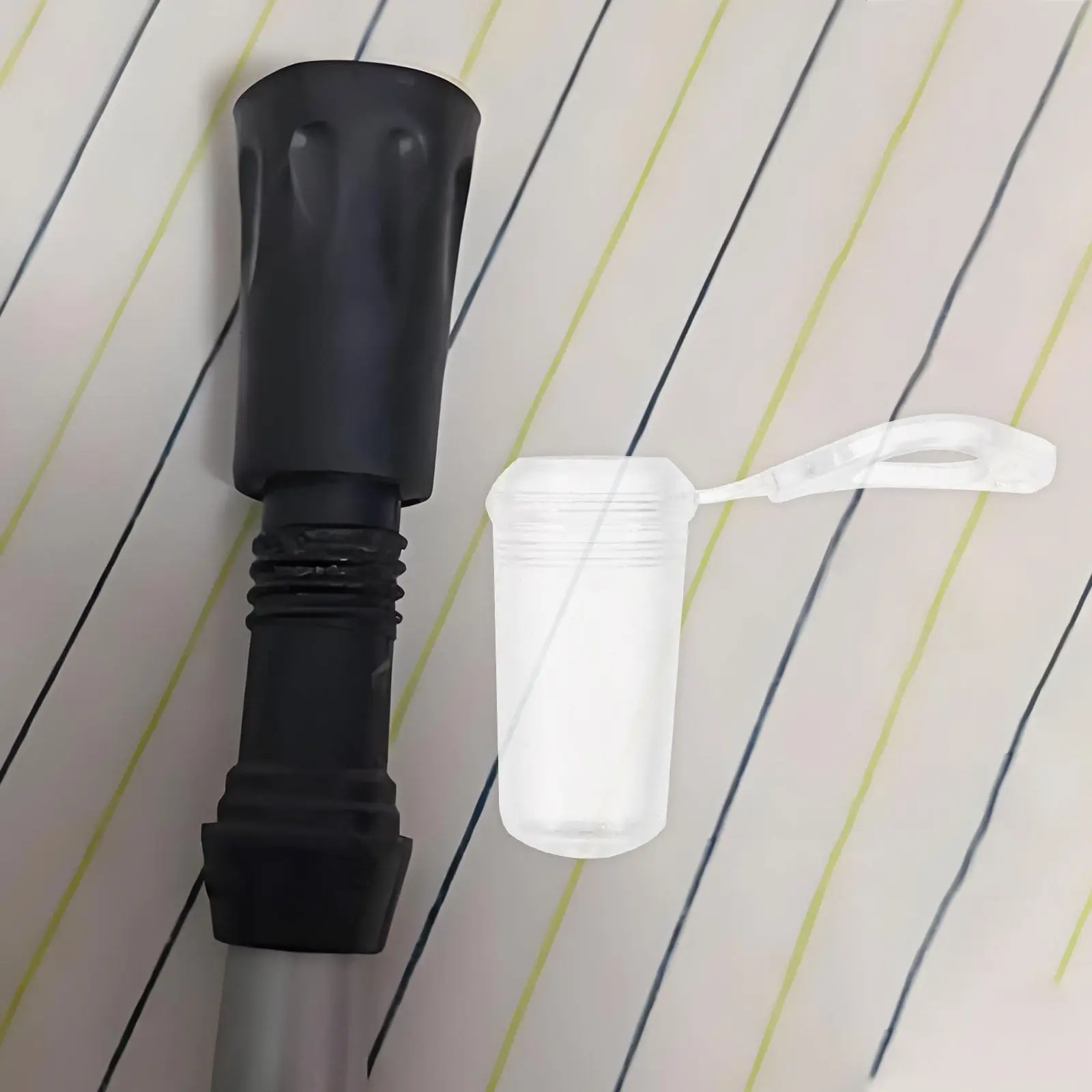 

20Pcs Trekking Pole Tips Rubber Replacement Soft Non-Slip Walking Stick Tips Hiking Pole Protectors Accessories Universal Fit