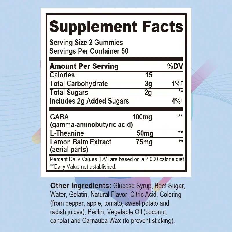 Goodbye Stress Gummies - Reduce Stress & Negative Emotions, Improve Sleep Quality, Enhance Memory and Concentration