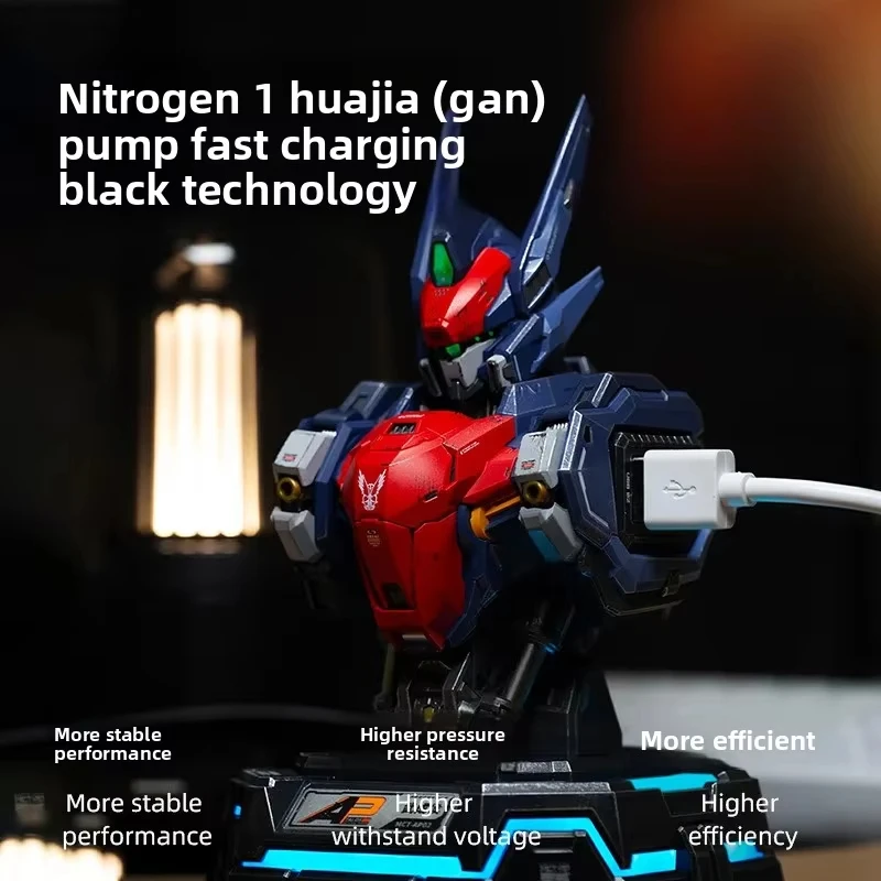 32W Charging center Moshow- Knight in the lake/Wu Chenghou charging bust figure model Mecha desktop fast charging dock