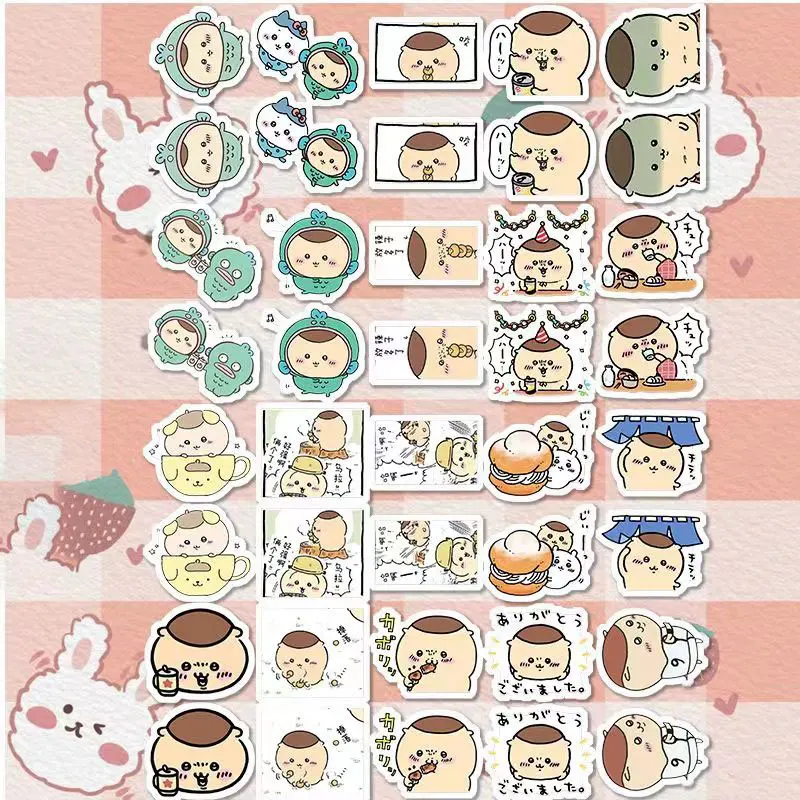 Chestnut Steamed Buns りまんじゅう Stickers Cartoon Chiikawa Anime Computer Phone Case Japanese Cartoon Diy Decorative Stickers