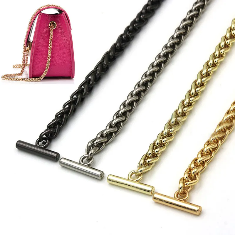 100-120cm Long Metal Chain Strap For Bags DIY Handles Crossbody Accessories Detachable Replacement Purse Chain Strap Extended