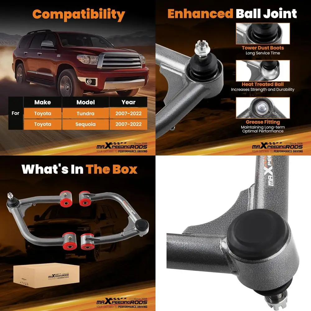 

Подъемный верхний рычаг управления длиной 2-4 дюйма для Toyota Tundra/Sequoia 2007-2022 гг.