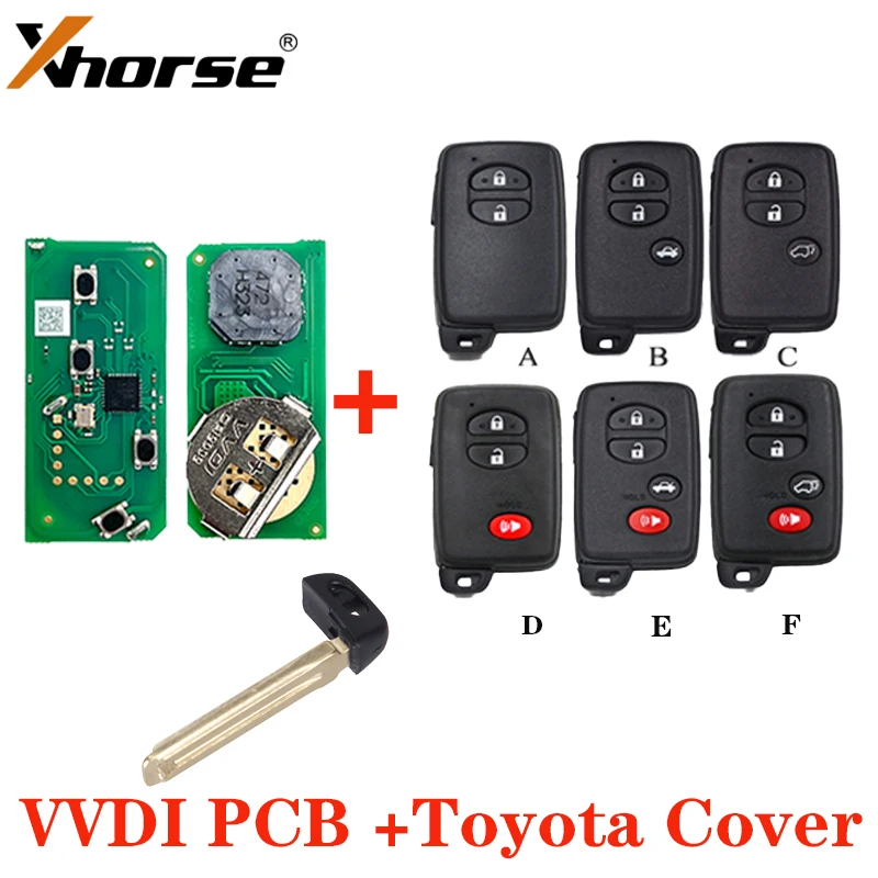 XSTO03EN Xhorse Global Version VVDI XM38 Universal Remote Key for Toyota 4D 8A 4A 4d-71 4d-74 Chip Generate by vvdi key tool