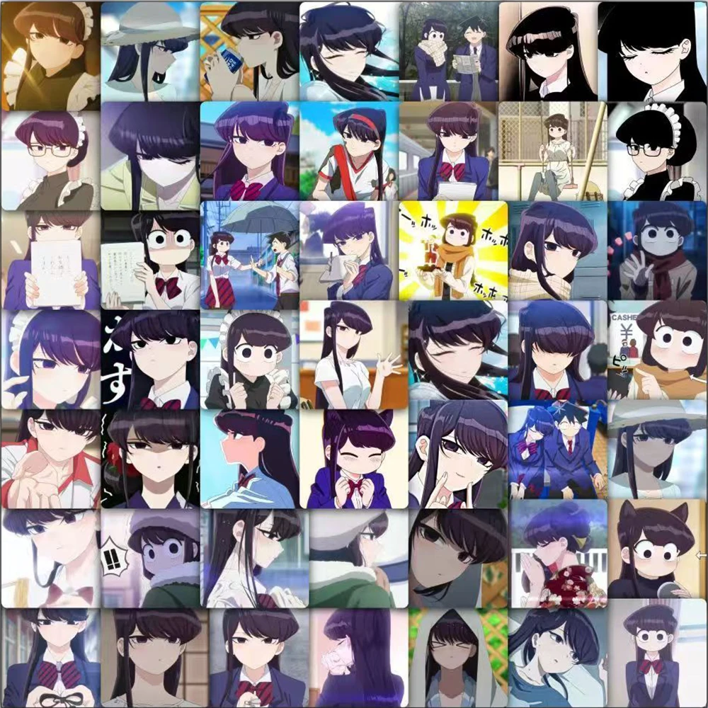 10/30/59 Uds Kawaii Komi Shoko Tadano Hitohito pegatinas Komi no puede comunicarse pegatina de Anime Scrapbooking portátil pegatina de equipaje