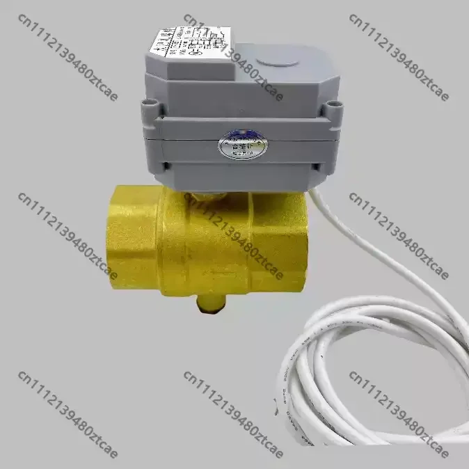 DN32 Brass Valve 3-Wire 2-Control Passive Signal Feedback 6-Wire Gray Housing For Irrigation Fertilizer Machine Heating