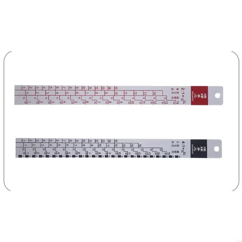 K3KD Standard Paint Ruler Paint Ratio Ruler Paint Mixing Ruler Dipstick Scale Ruler Paint Mixing Tool Ruler Paint Tool