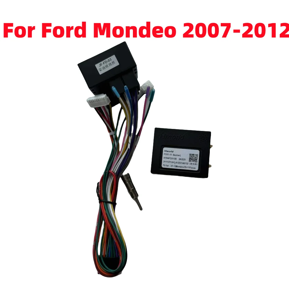 

16-контактный адаптер Android Canbus Box Hiworld для Ford Mondeo 2007-2012 2 Din Автомобильный радиоприемник Мультимедийный видеоплеер GPS-навигация Радио