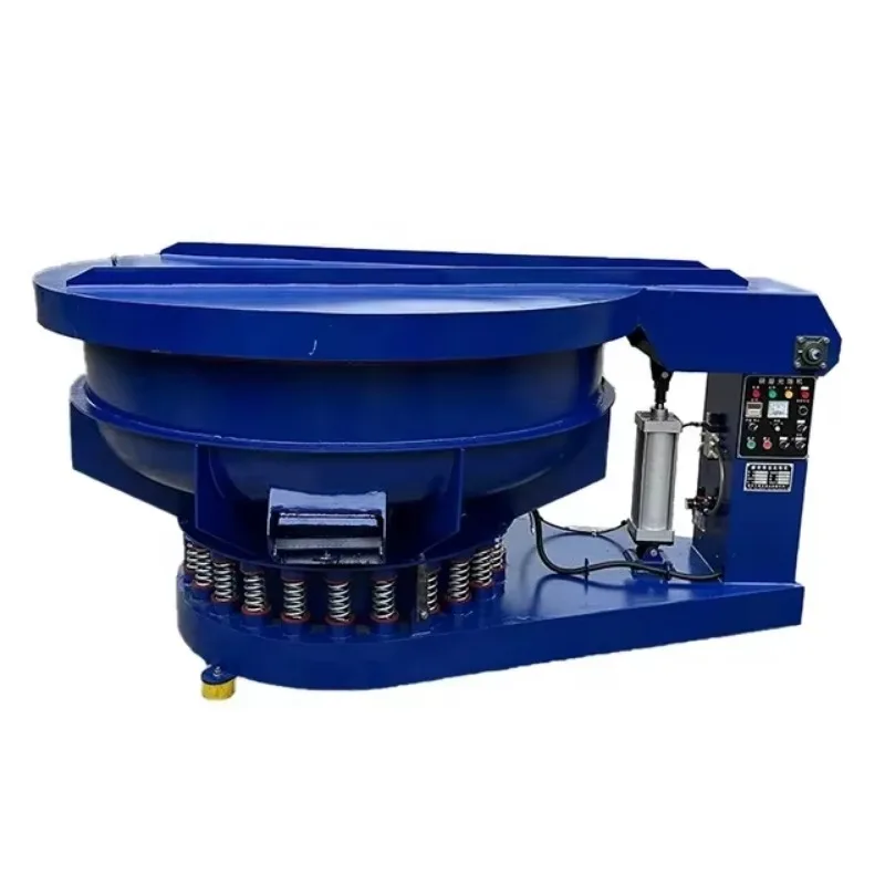 

New Condition Noiseless Vibratory Finishing Machinery for Grinding Small Metal Parts Includes Soundproof Cover Motor Core