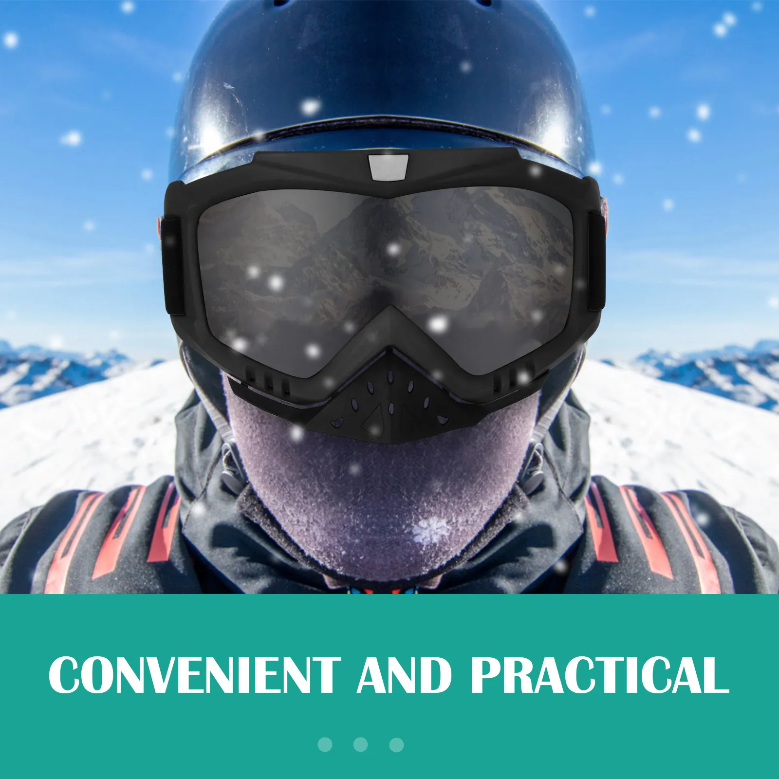 

Professional Goggles Anti-Fog Uv Protection Impact Resistant for Shooting Sports Cycling Skiing