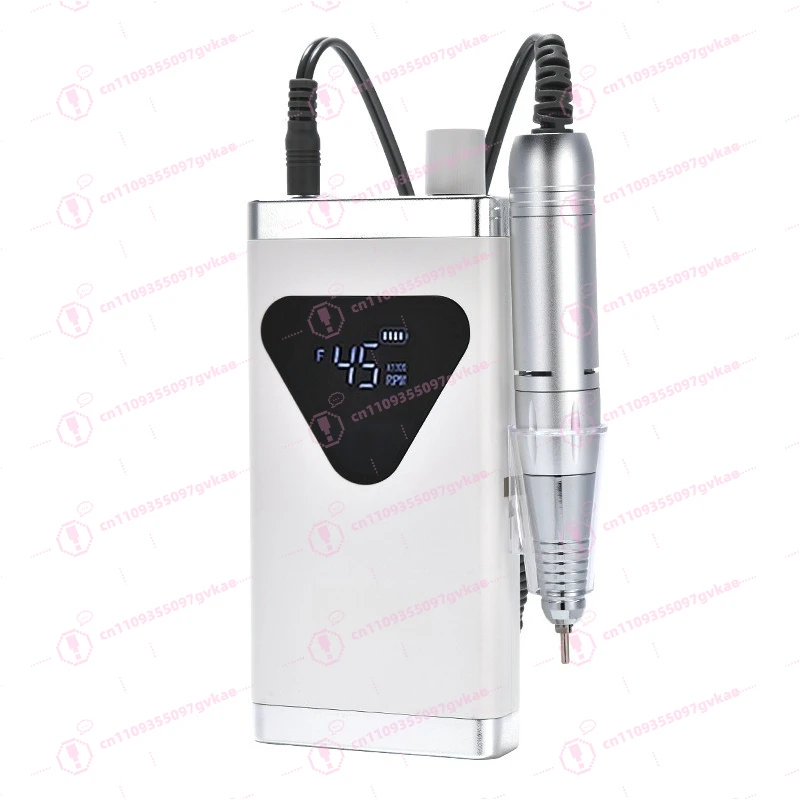 Portable Desktop Ultra-Quiet Nail Drill Salon Special Electric Nail File for Cuticle Trimming Gel Polish Removal Manicure
