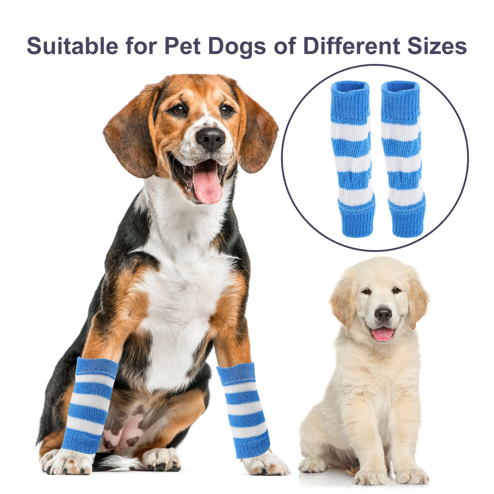 4 قطعة الحيوانات الأليفة الكوع واقية كم محبوك الكلب تدفئة الساق قابل للتعديل للكلاب المتوسطة الصغيرة الشتاء المشي آلة قابل للغسل قابلة لإعادة الاستخدام