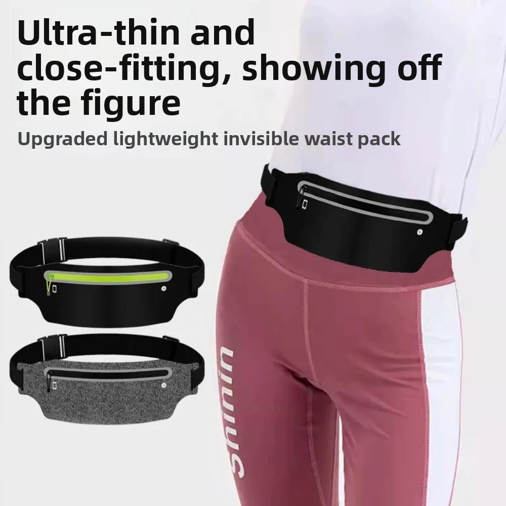 Slim Thin Waist Bag Lightweight Crossbody Chest Pack Bag Multi Function Waterproof Fanny Pack Outdoor Riding