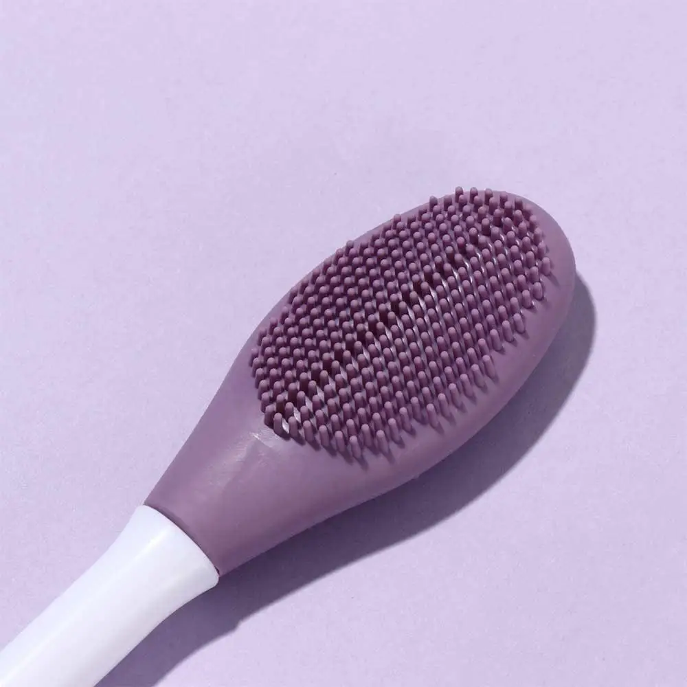 Exfoliator Skincare Applicator Facial Soft Beauty Makeup Brush Silicone Face Mask Brush Double Head Brush Deep Cleaning Tools