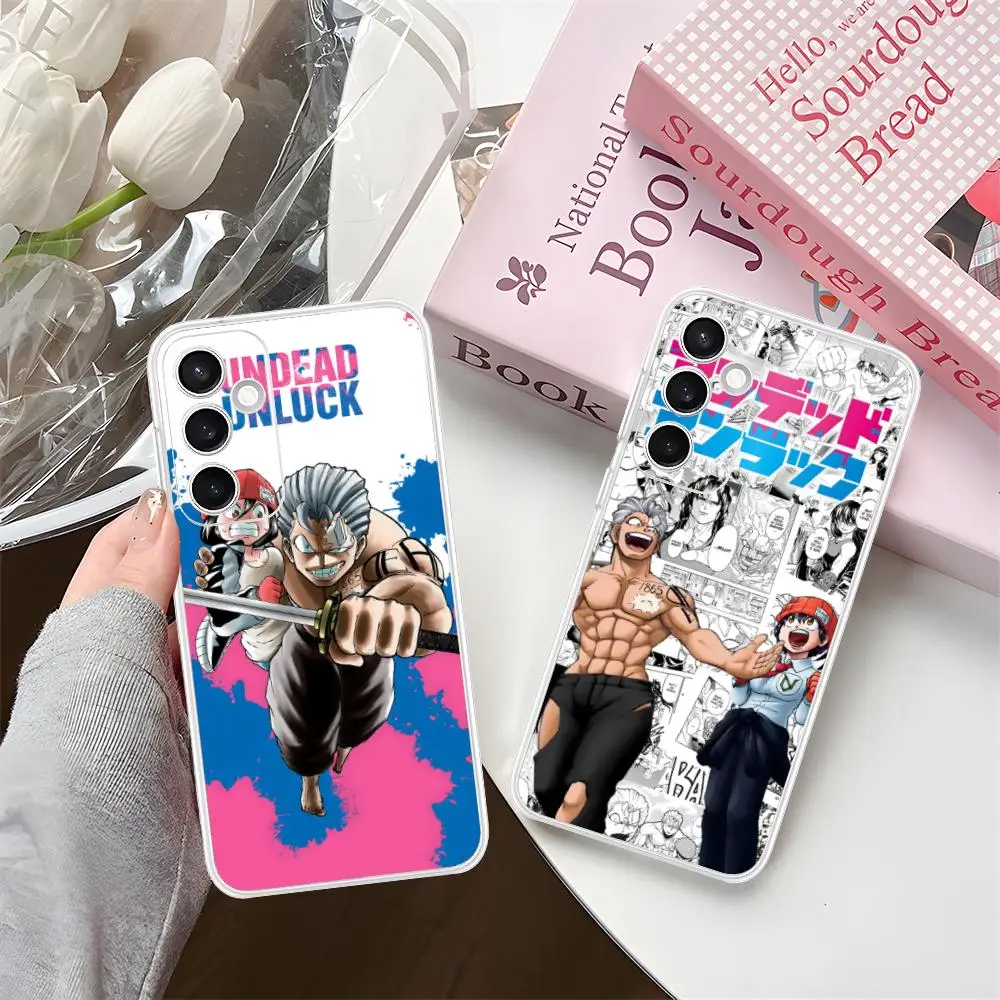 Anime Undead Unluck Phone Case for Samsung Galaxy S25 S24 S23 S22 S21Plus FE Ultra Soft TPU Clear Shockproof Cover
