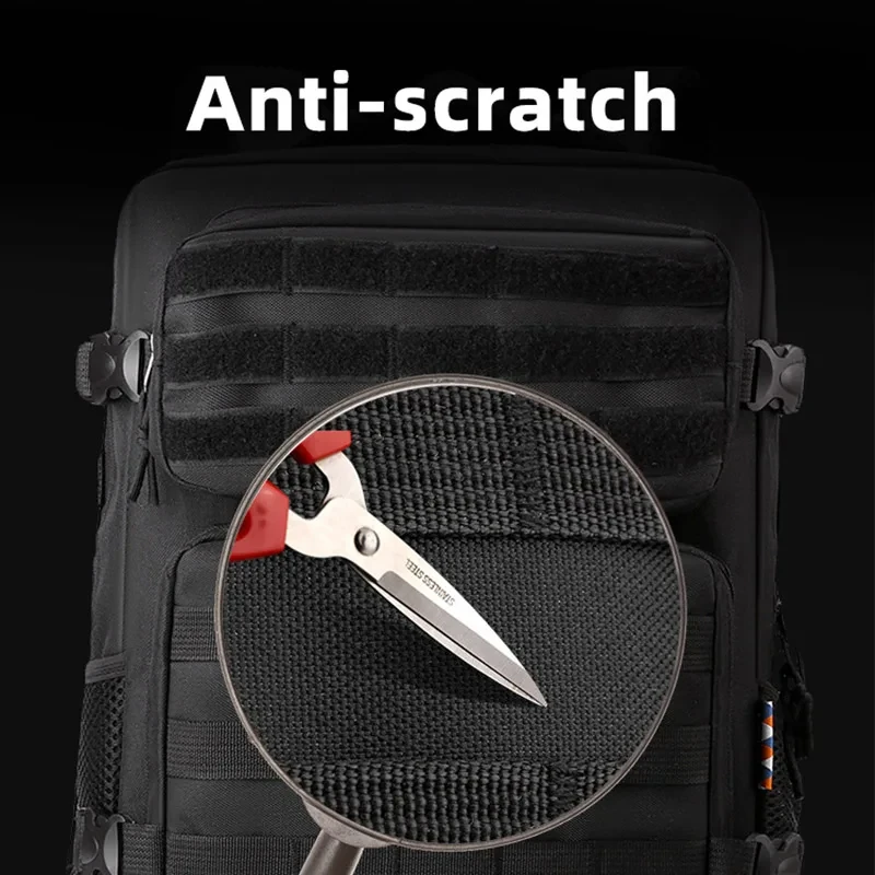Mochila táctica MOLLE grande – Camuflaje para senderismo y montaña - imagen 3