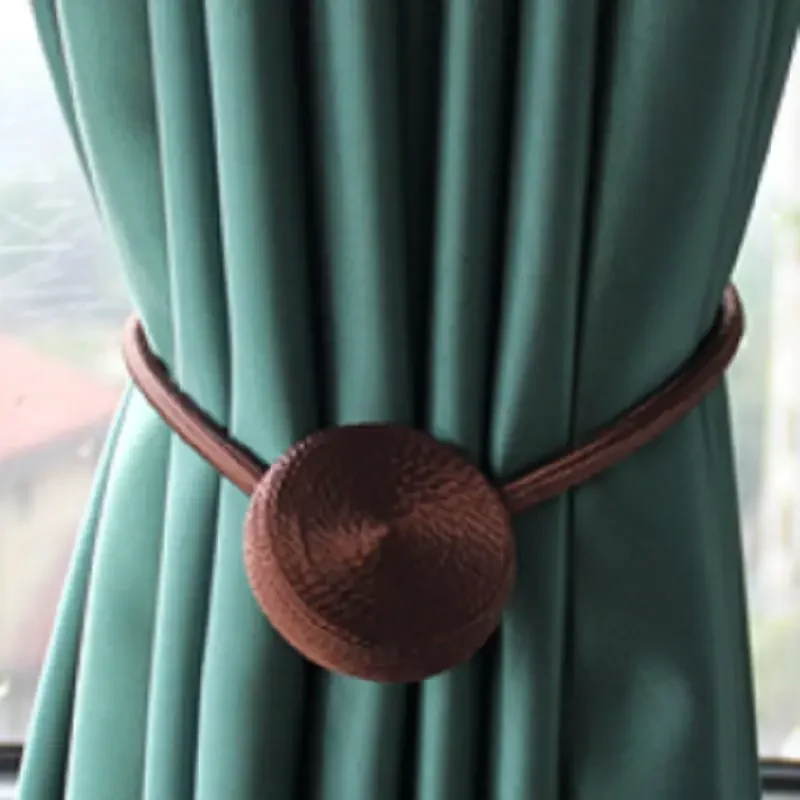 1PC Magnetic Curtain Tieback Home Decorative Curtain Buckle Rope Strap Accessory Magnet Curtains Holder Cilp Buckles