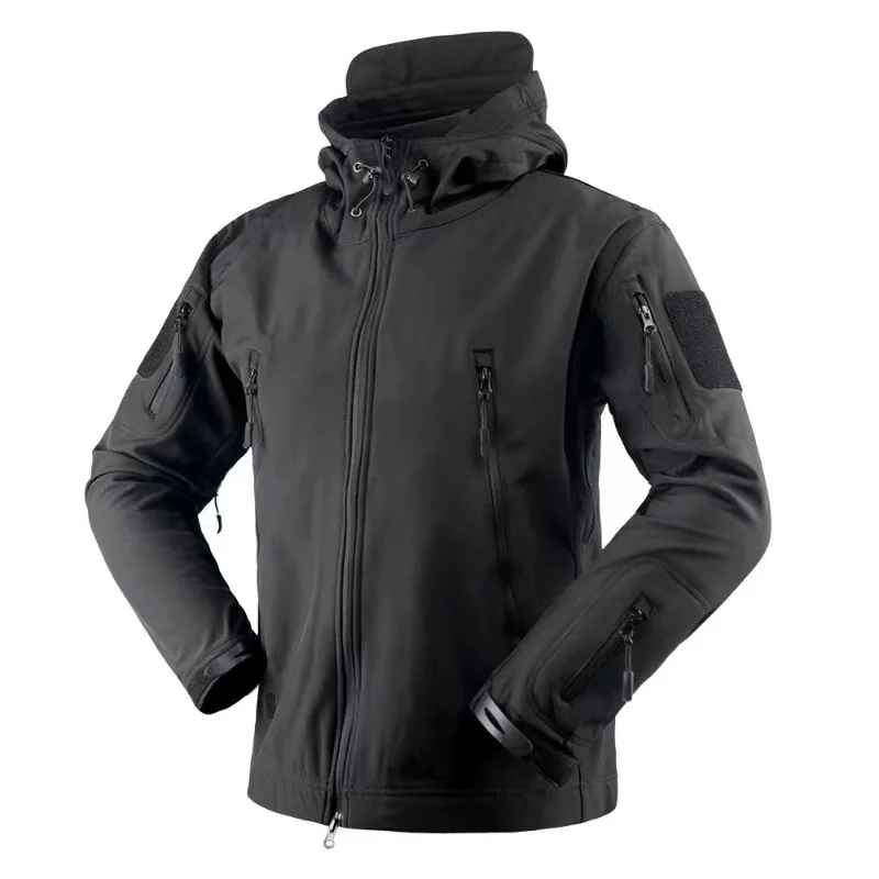 

Men's Bomber Jacket Outdoors Shark Skin Interchange Jacket Coat Waterproof Tactic Jacket Military Fan Uniform Windbreaker Trendy