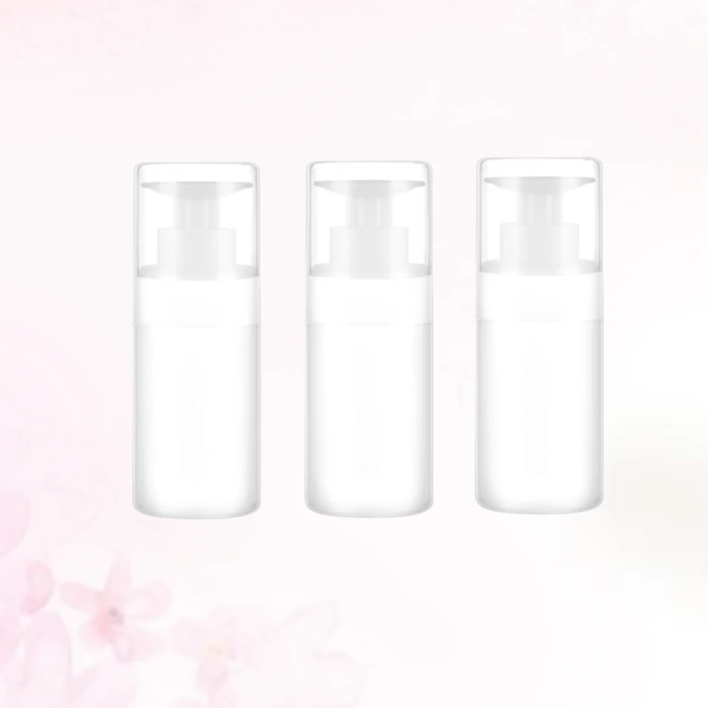 

3pcs 100Ml Empty Dispenser Bottles Reusable Lightweight Storage Containers For Toner Cleansing Water Lotion Travel Bottle Set