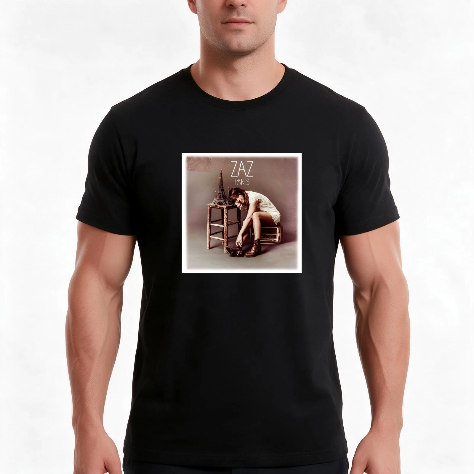 Dans Mon Paris T-Shirt Summer Casual Cotton Tee Oversized Streetwear Tops Vintage Graphic Print Loose Fit Short Sleeve