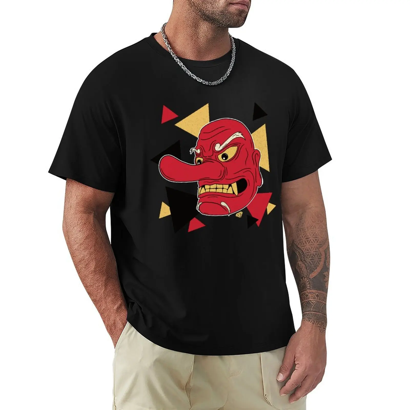 

Japanese Tengu Mask T-Shirt T-shirts man cute tops customs design your own black t-shirts for men