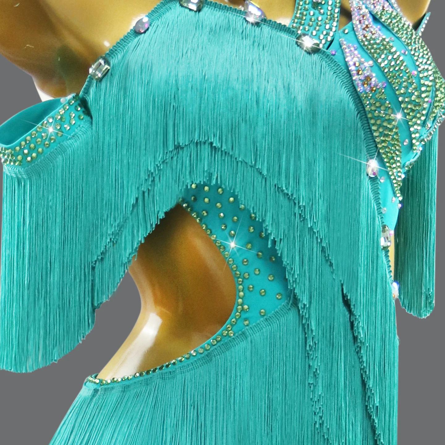 الفتيات ملابس رقص المرأة اللاتينية فستان حفلة موسيقية ممارسة الملابس مساء قاعة الرقص الأداء 2025 طفل كرنفال الأطراف مهدب البدلة #6