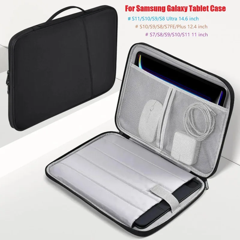 2025 NEW Sleeve Bag for Samsung Galaxy Tab S11/S10/S9/S8 Ultra 14.6Inch S10+ S9/S8/S7 Plus 12.4'' S9FE S11 11'' Pouch Handle Bag