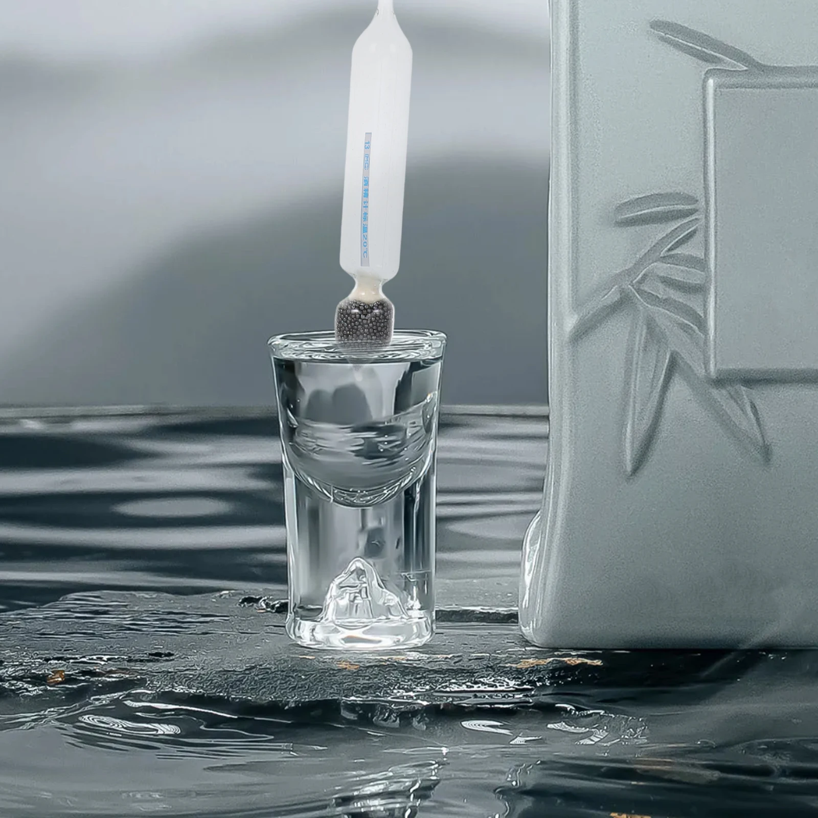 3Pcs Alcohol Hydrometer Wine Meter Glass Tester Thermometer for Precise Home Alcohol Content Testing Hydrometer