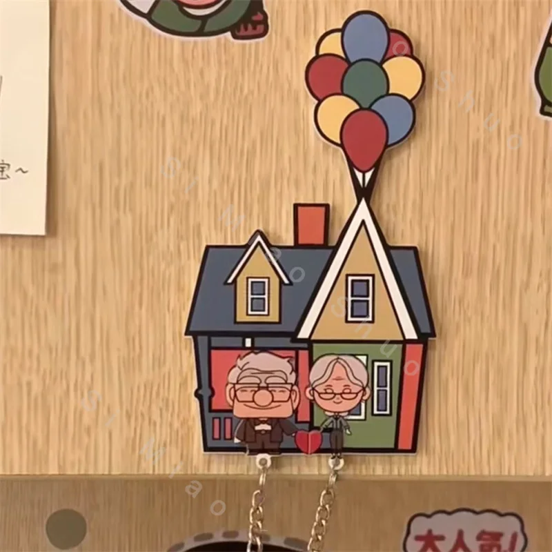 Porta-chaves com projeto do filme para o casal, gancho acrílico, desenhos animados, etiqueta da porta, decoração home, presente