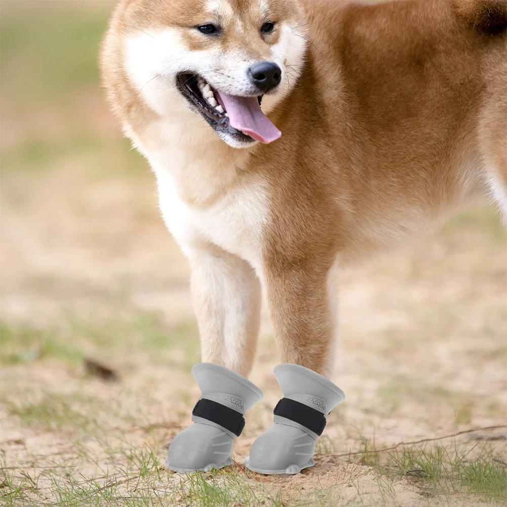 

20Pcs Pet Rain Boot Straps Adjustable Non-Slip Fastening for Dog Cat Footwear Hiking Walking Outdoor Protection Replacement