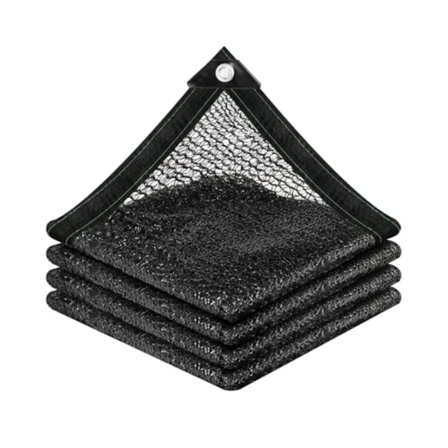 

30 Sunblock Shade Cloth Net Black Resistant - 10x12 Ft Garden Shade Mesh for Plant Cover Greenhouse Chicken Coop Kennels Tomato