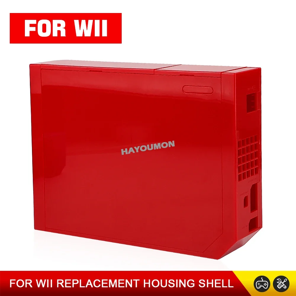 NEW Full Set For Wii Full Case Cover Housing Shell With Buttons Transparent Black Color Housing Shell Case For Wii Gaming Consol