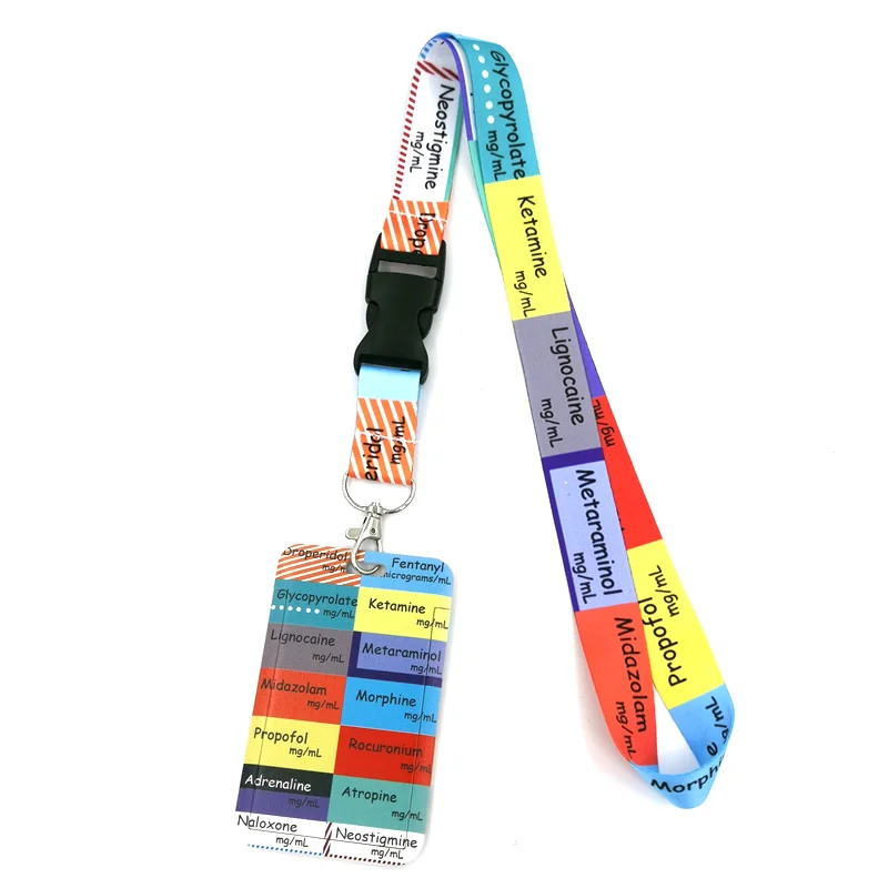 Imagem -04 - Médico e Enfermeira Medical Card id Holder Bolsa para Mulheres Estudante Viagem Banco Ônibus Tampa de Cartão de Visita Badge Accessories Lanyard Straps Presentes