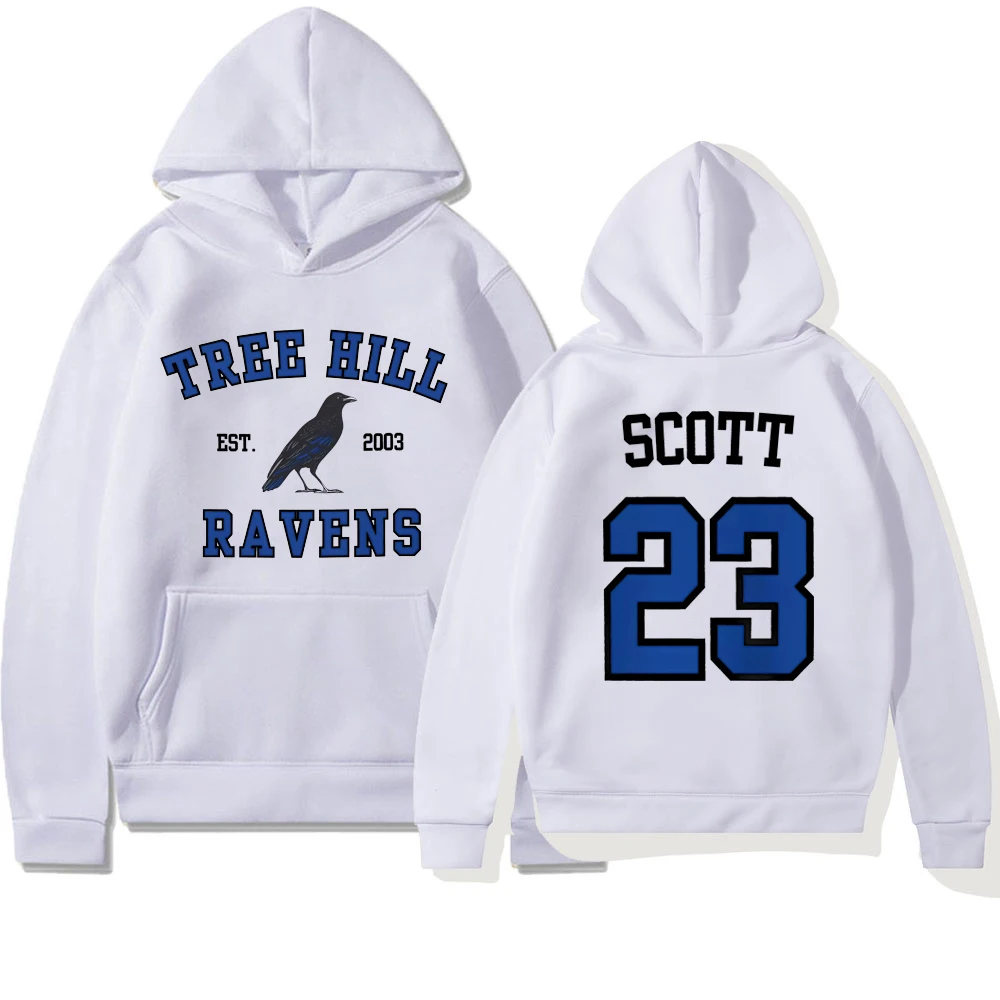 One Tree Hill Nathan Scott 23، Sudadera con capucha de Program de telev de Carolina del Norte، sudaderas con capucha de #5